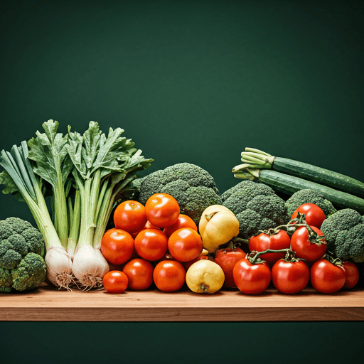 Fresh vegetables in a basket
